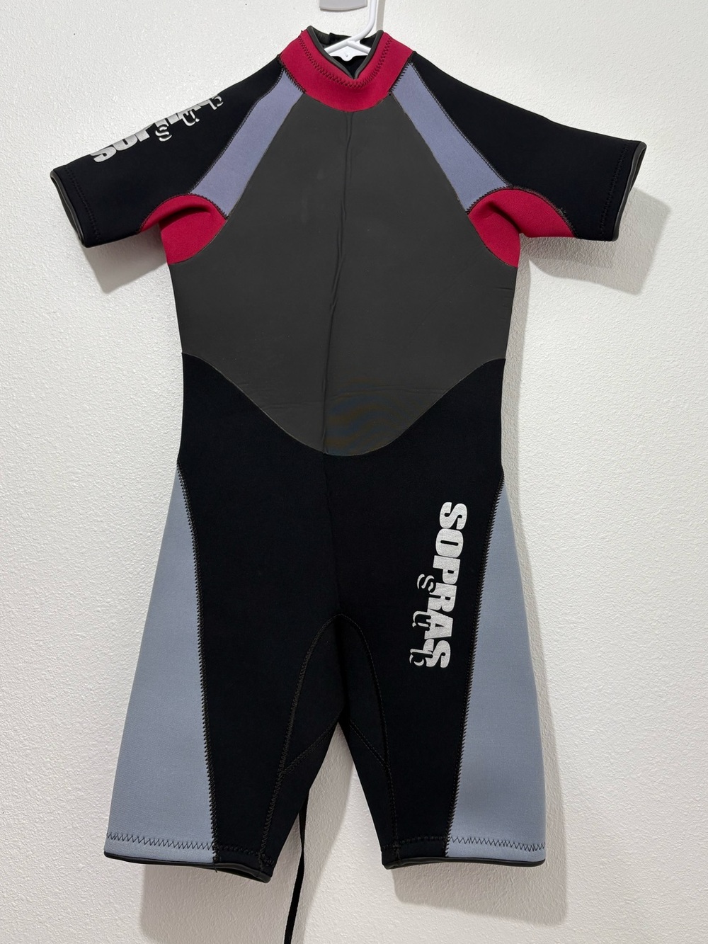 Sub Sopras Swimming Shorts Suit Wetsuit Maroon Gray Black Size M
